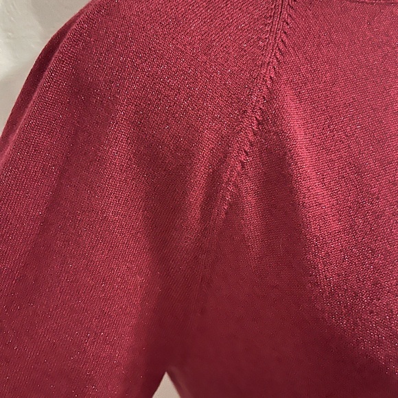 Mock Neck Metallic Top - Picture 2 of 4